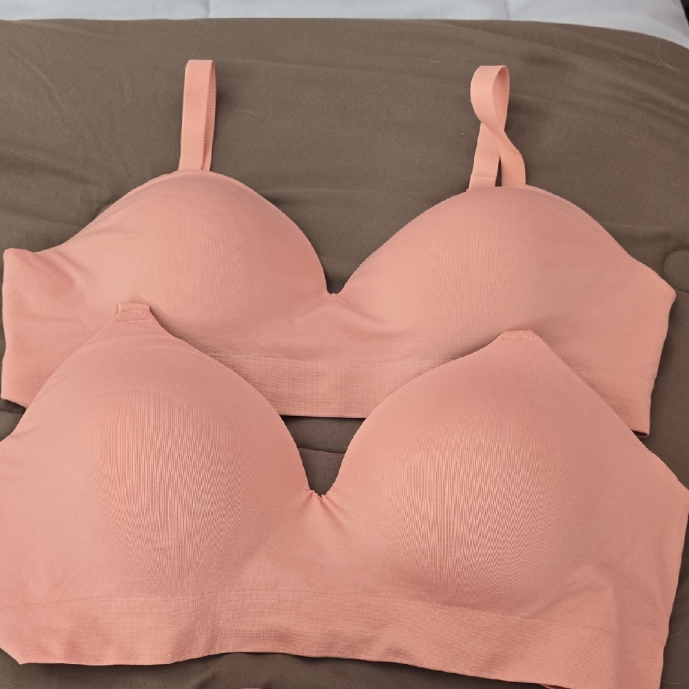 Elegant Peach Bra Set